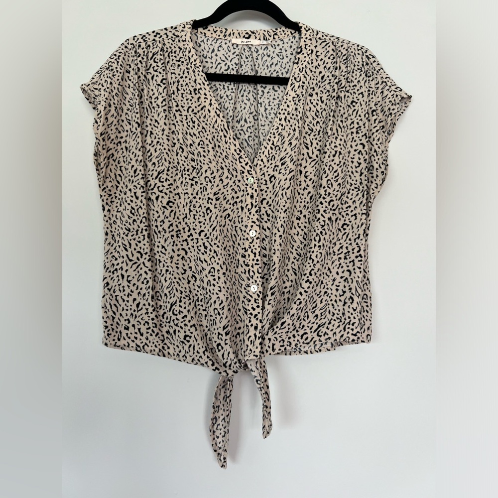 Mi Ami - tie front blouse - size s